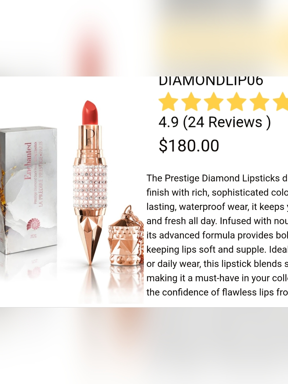 Predire: Prestige Diamond Lipstick